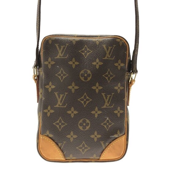 Auth LOUIS VUITTON Danube Brown Monogram Shoulder Bag - Picture 10 of 14